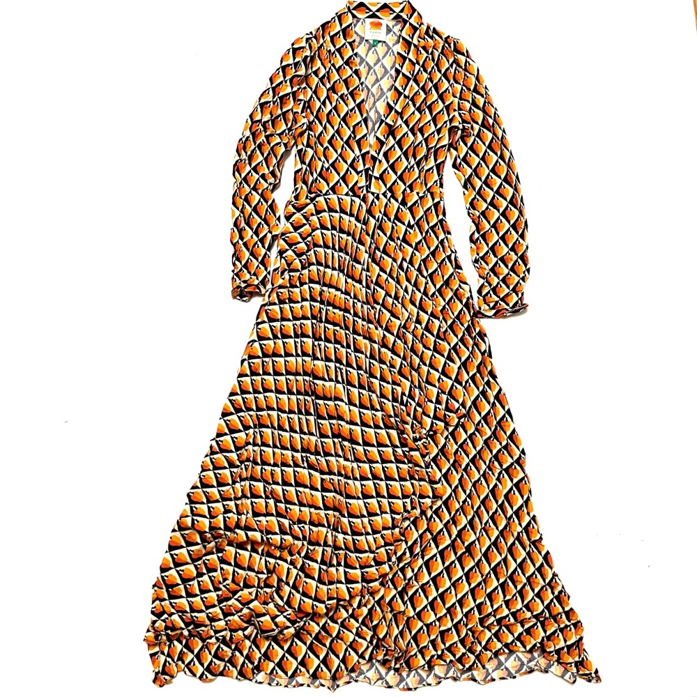 Farm Rio Sz S Maxi Dress Print